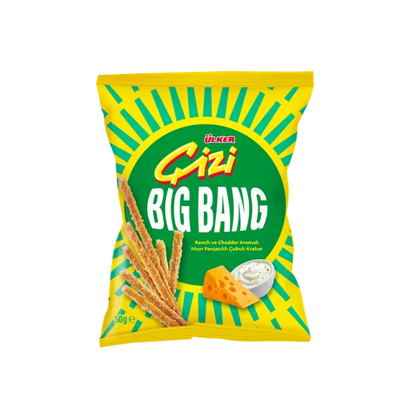 ÜLKER ÇİZİ BİGBANG MISIR PARÇ. PEYN. TACO ÇUBUK50G