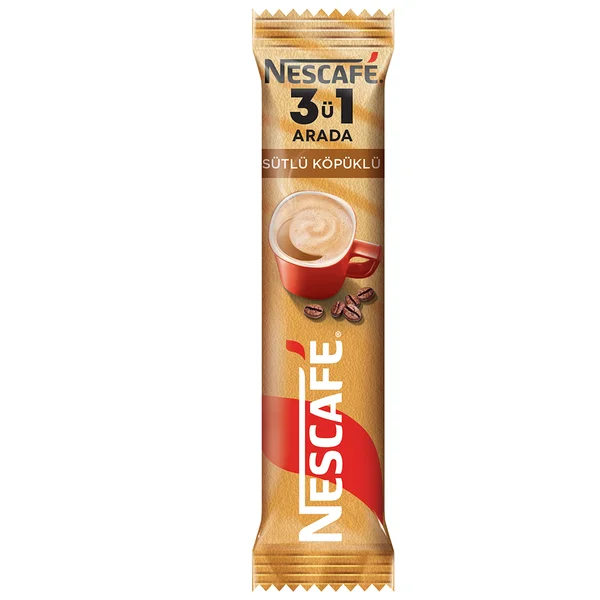 NESCAFE 3 Ü 1 ARADA SÜTLÜ KÖPÜKLÜ