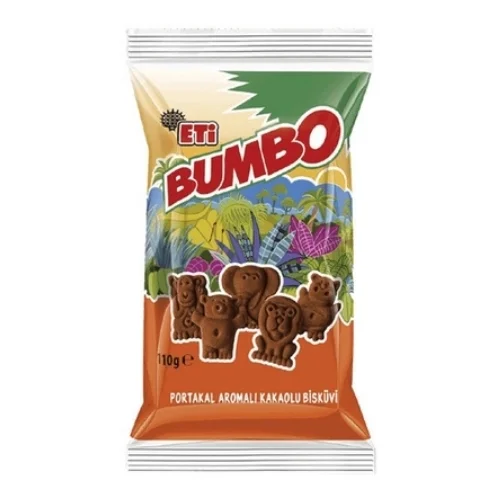 ETİ BUMBO PORTAKAL AROMALI KAKAOLU BİSKÜVİ 110 G